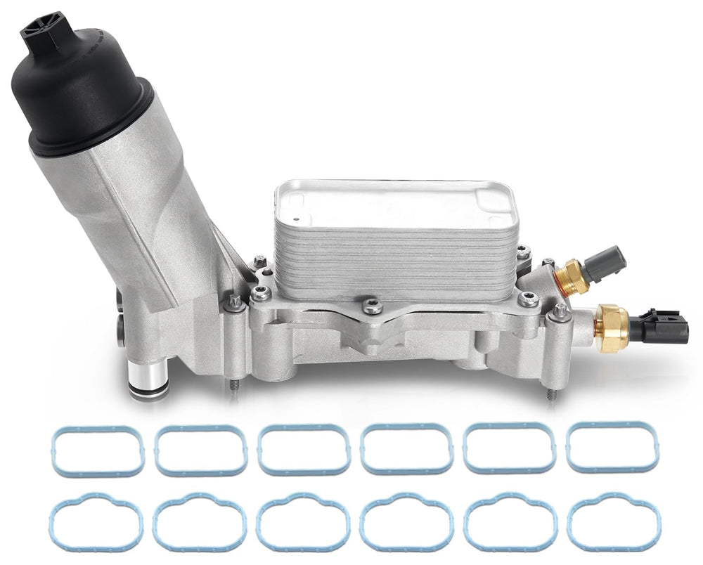 Somusen front view aluminum oil housing showing durable construction and leak prevention