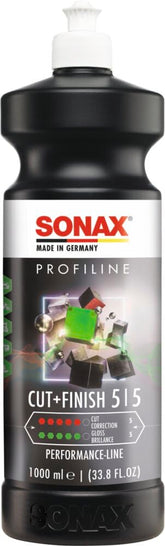 SONAX bottle front label showing product and capacity, clear identification benefit