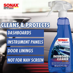 500ml SONAX bottle next to a hand to show size and easy spray use