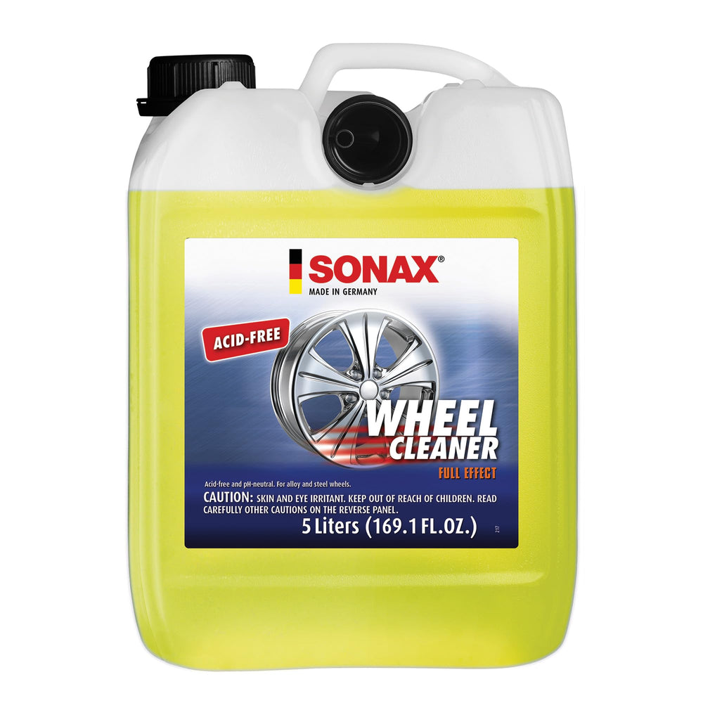 SONAX full effect front label on 5L container showing product identity and volume benefit