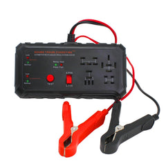 Sound Troubleshooting front view relay tester showing controls and clamps for quick diagnosis