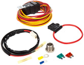 Spal front view of 40 amp relay harness showing connectors for reliable fan control
