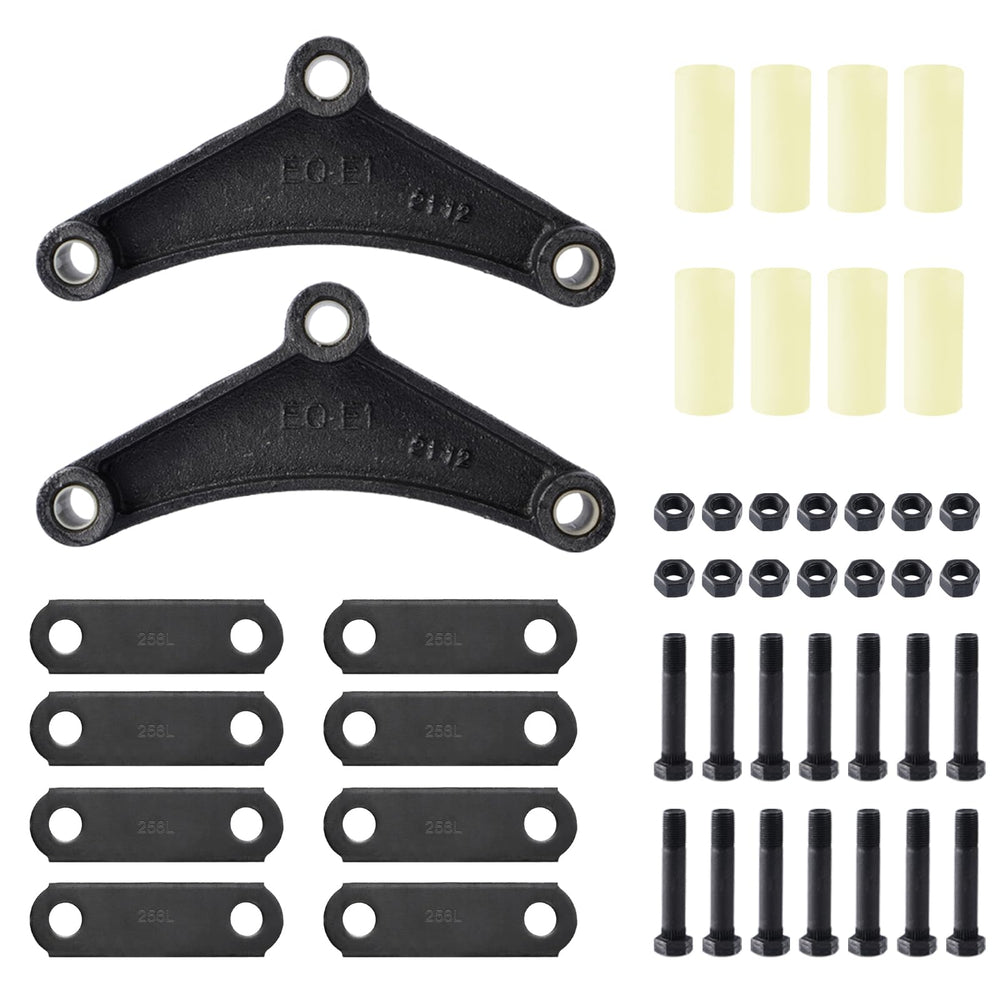 SPARKWHIZ front view of complete shackle kit showing all components and neat packaging benefit