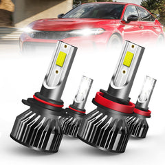 SPBRTBUB front packaging for Civic LED bulbs showing contents and benefits