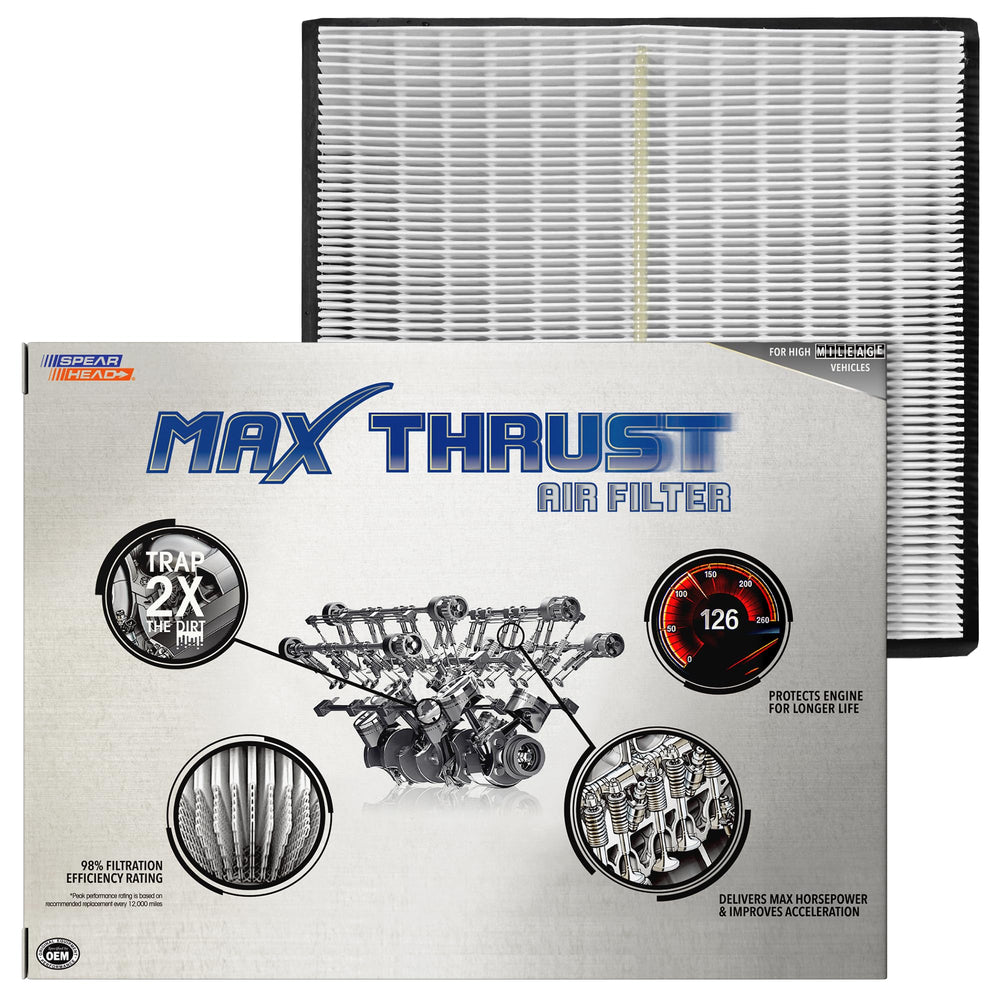 SPEARHEAD Max Thrust front packaging showing OEM-fit benefit