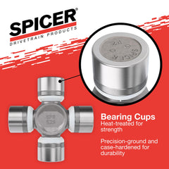 Spicer inside snap ring detail showing secure ISR retention advantage