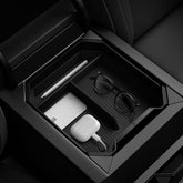 Spigen front view of organizer tray showing fit and tidy storage benefit