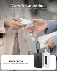 Spigen carabiner clipped to holder for easy carry and quick access