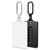 Spigen front view showing black and white holders and neat protective finish