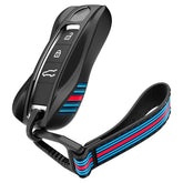 Spigen front view of Porsche key cover shows precise fit and premium look