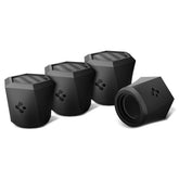 Spigen valve caps front packaging showing four carbon black caps and branding benefit convenience