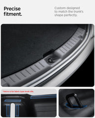 Spigen Velcro detail securing guard in place to prevent shifting