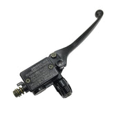 SPNUVR front view of brake pump showing compact aluminum body and black finish, durable replacement