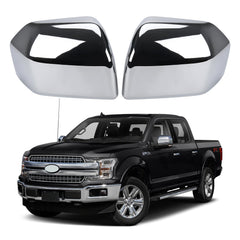sportuli chrome side mirror covers front view shows polished look and instant upgrade