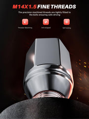 Sposuit closed-end lug nut preventing internal corrosion and debris buildup