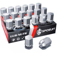 Sposuit front view of 20-piece lug nut kit shows complete set and fit