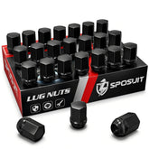 Sposuit front packaging showing 24 lug nuts and kit, durable replacement
