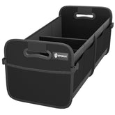 Sposuit front view showing organizer shape and black finish for clean trunk storage