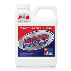 Spotless Stainless front bottle view showing product and convenient size
