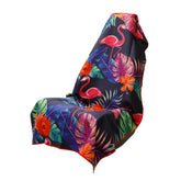 Sprints flamingos towel front view showing full pattern and color, stylish protection