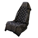 Sprints towel front view showing paisley pattern and full coverage benefit