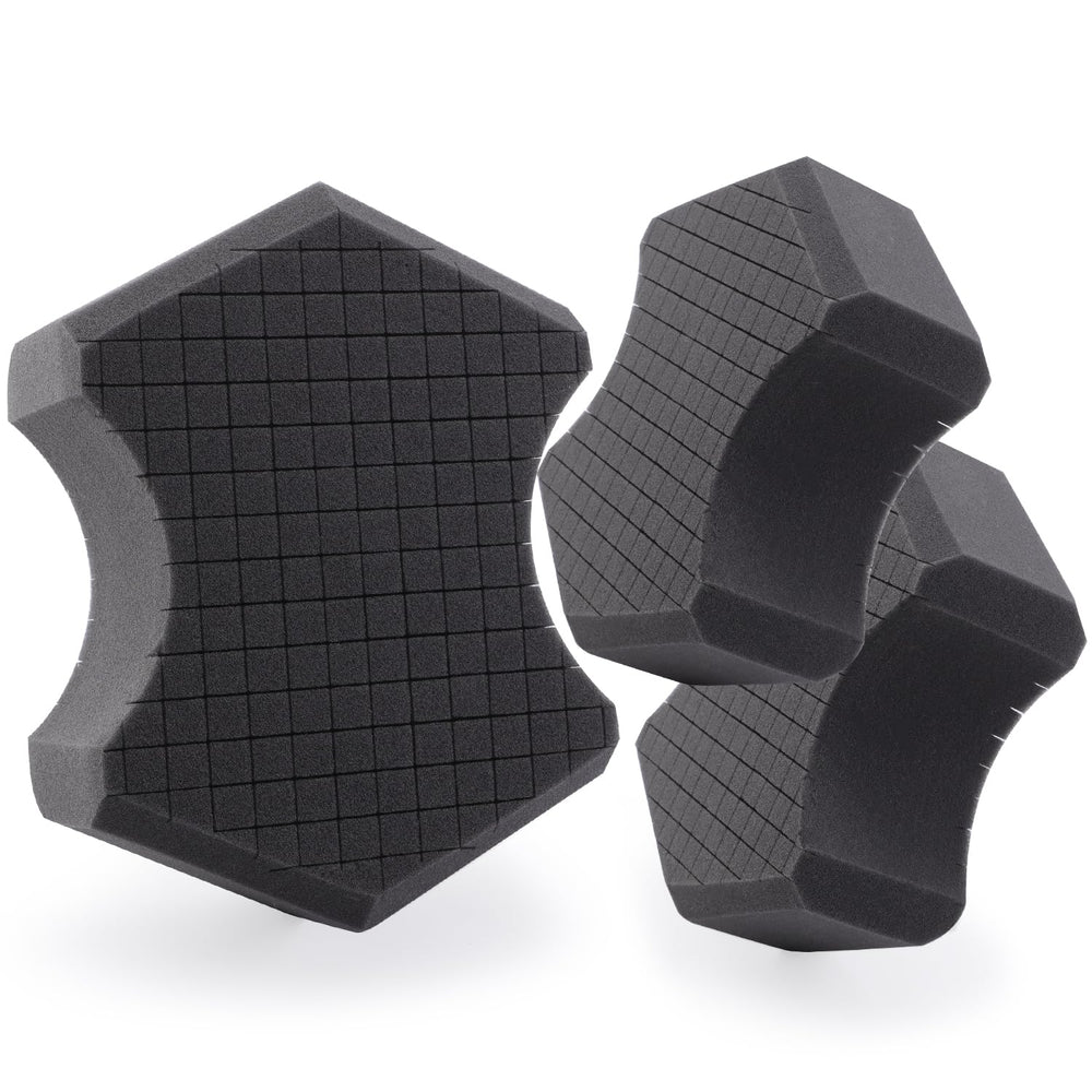 SPTA front view of 3-pack sponges showing product and color with durable feel
