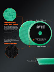SPTA five foam pads laid out for quick color-coded selection