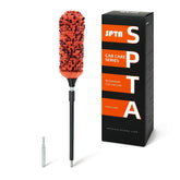 SPTA front view of brush showing head and handle, quick safe wheel cleaning