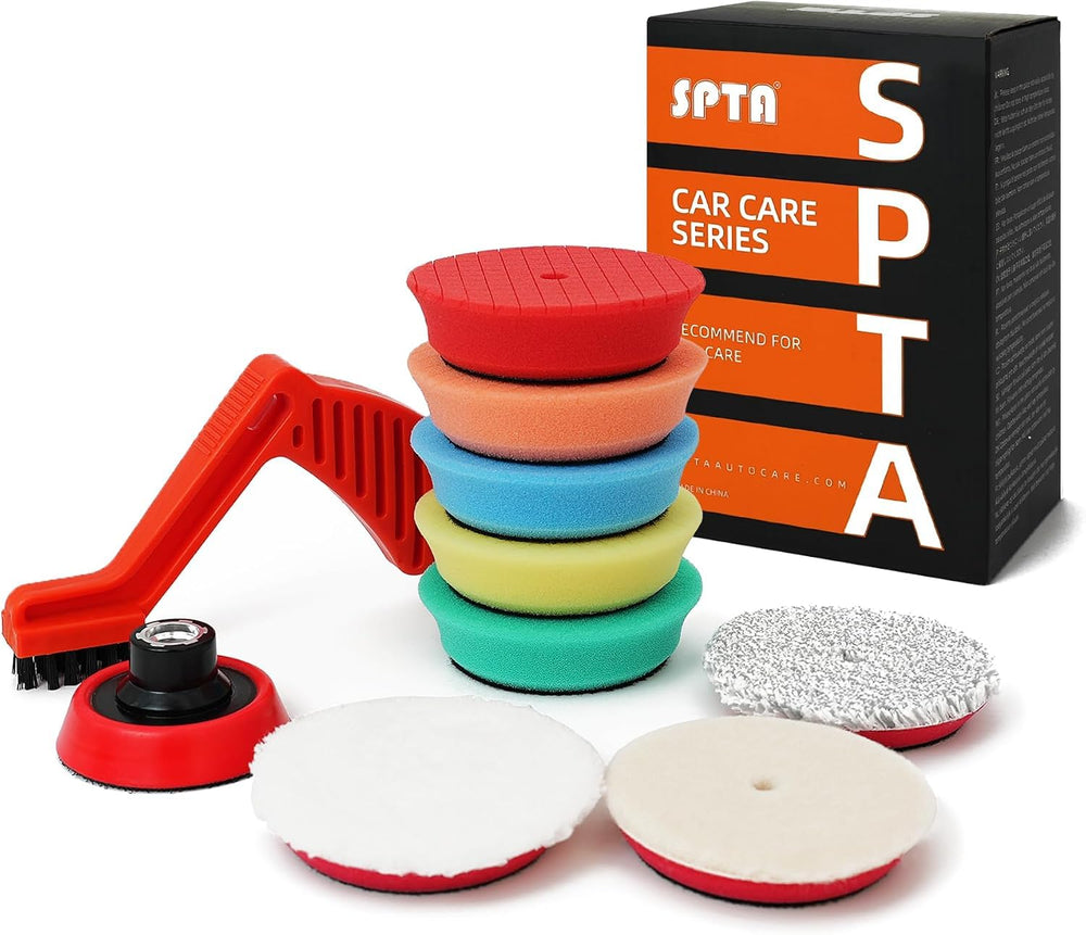 SPTA kit front packaging showing all pads and adapter for quick identification and convenience