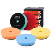 SPTA front packaging showing five colored 5" pads and kit benefits