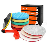 SPTA front packaging showing full 10-piece 7-inch polishing kit benefits