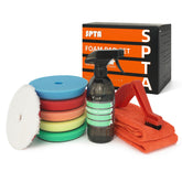 SPTA front packaging view showing complete 10-piece detailing kit benefits