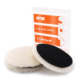 SPTA front view of 5-inch wool pad showing profile and density benefit