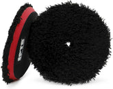 SPTA microfiber pad front view showing dense fibers and polishing benefit