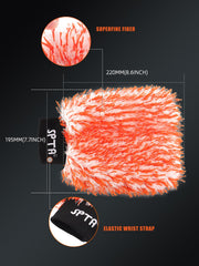 SPTA microfiber pile close-up revealing dense fibers for trapping dirt