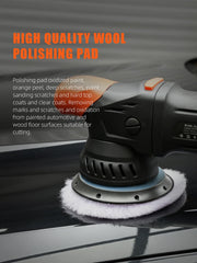 SPTA pad mounted on polisher demonstrating ready-to-use setup