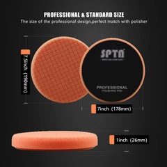 SPTA side profile stack demonstrating pad thickness and consistent backing fit benefit