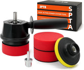 SPTA polisher front view showing compact adapter and reliable build for versatility