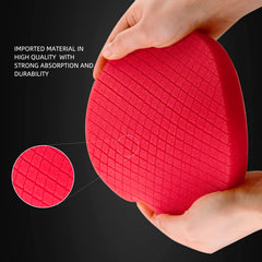 SPTA red T10 foam texture showing high-density cells for even finish