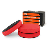 SPTA front view of red T10 pad showing shape and finish for precise polishing