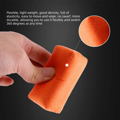 SPTA pad side profile showing low-pile face and cushioned core for consistent pressure