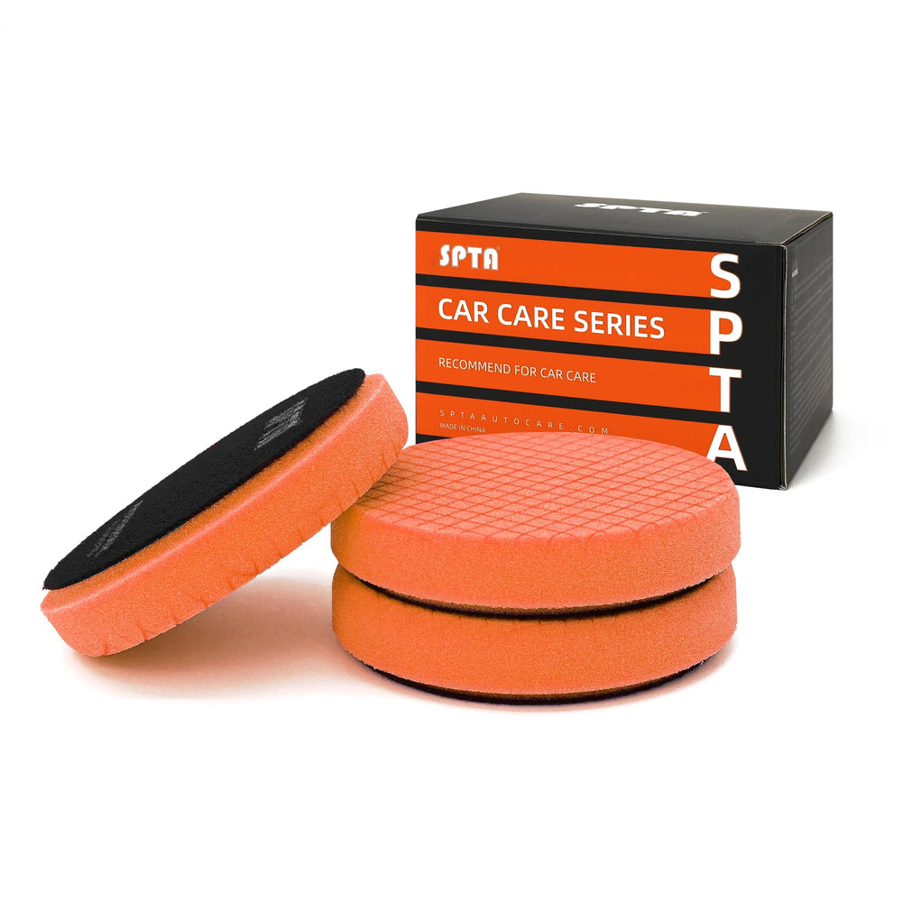 SPTA T40 front view showing three orange pads and packaging for easy identification