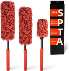 SPTA wheel brush front view showing complete set and gentle cleaning
