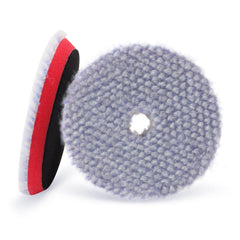SPTA wool pad front view showing 6 inch size and hook-and-loop backing for secure fit