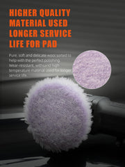 SPTA pad side profile showing wool density and edge durability