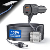 Srotime adapter front view showing plug and controls with stable power benefit