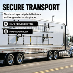 Sskzchh racks mounted in trailer organizing ladders