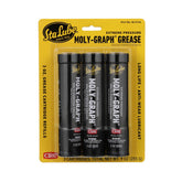 Sta-Lube front packaging showing three 3 oz cartridges and product labeling benefits