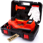 STANDTALL electric jack front view showing compact design and ease of transport