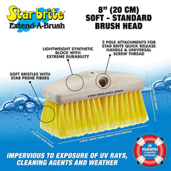 STAR BRITE brush block floating on water showing floatation benefit if dropped